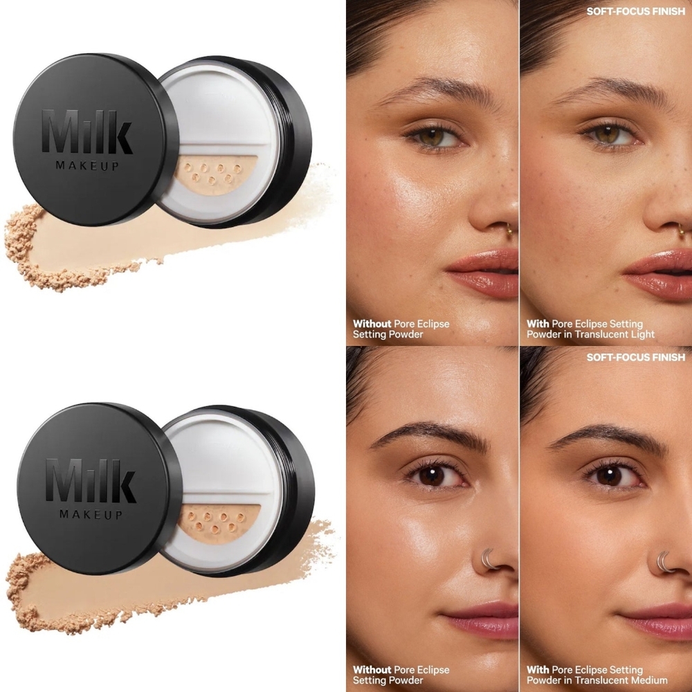 Milk Makeup Light/Translucent Pore Eclipse Setting Powder - - Picture 8 of 14